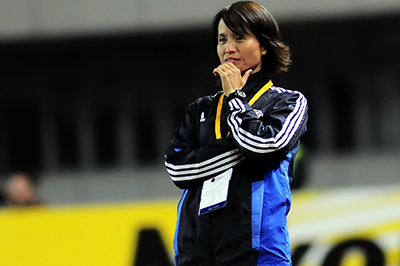 AFC女子U-16選手権で指揮をとる(2013年）