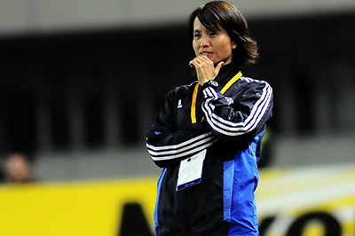 AFC女子U-16選手権で指揮をとる(2013年)