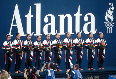アトランタオリンピックのチームで銅メダルを獲得した日本　（1996）