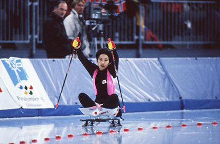リレハンメルオリンピックのISSに出場した土田和歌子（1994）