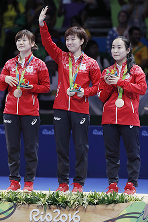 リオデジャネイロオリンピック女子団体で銅メダルを獲得(2016）