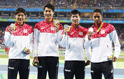 リオデジャネイロオリンピック4×100mリレーで日本チームが銀メダルを獲得（2016年）