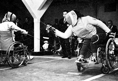 パラリンピック東京大会の車イスフェンシング競技（1964年）