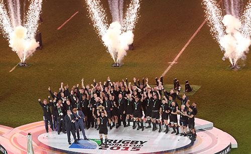 ラグビーワールドカップ2015イングランド大会で優勝したニュージーランド