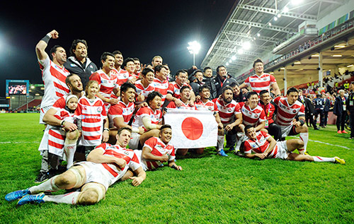 ワールドカップ2015イングランド大会アメリカ戦勝利後の日本チーム
