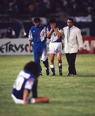 FIFAワールドカップアメリカ大会アジア最終予選、イラクと引き分け出場を逃す“ドーハの悲劇”（1993年）