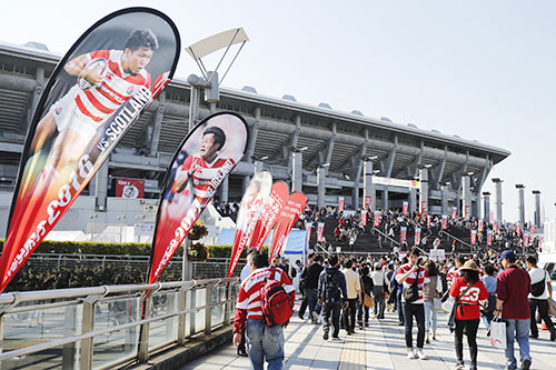 ラグビーワールドカップ2019日本大会の決勝が行われる横浜国際総合競技場