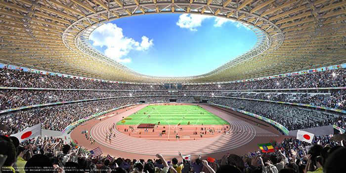 新国立競技場・完成予想図(内観)
