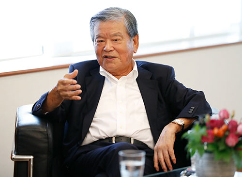 川淵 三郎氏(インタビュー風景)