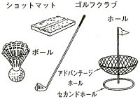 ターゲット・バードゴルフのコート・用具