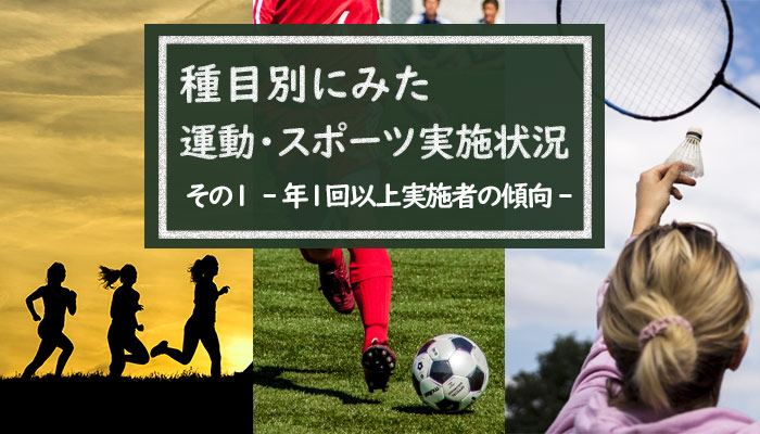 種目別にみた運動・スポーツ実施状況