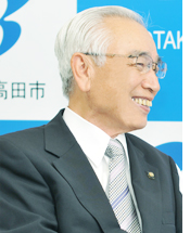 永松市長・対談の様子1