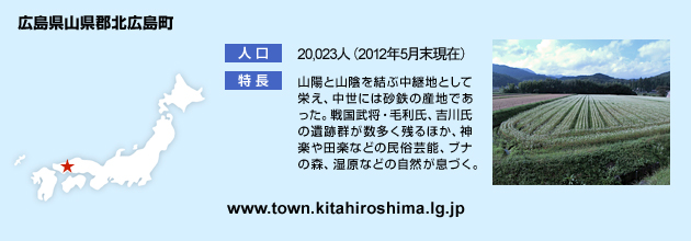 広島県山県郡北広島町のHPへ