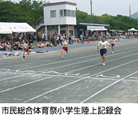 市民総合体育祭小学生陸上記録会