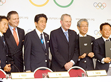 国際オリンピック委員会（IOC）総会で東京が2020年夏季五輪開催地決定した時の様子