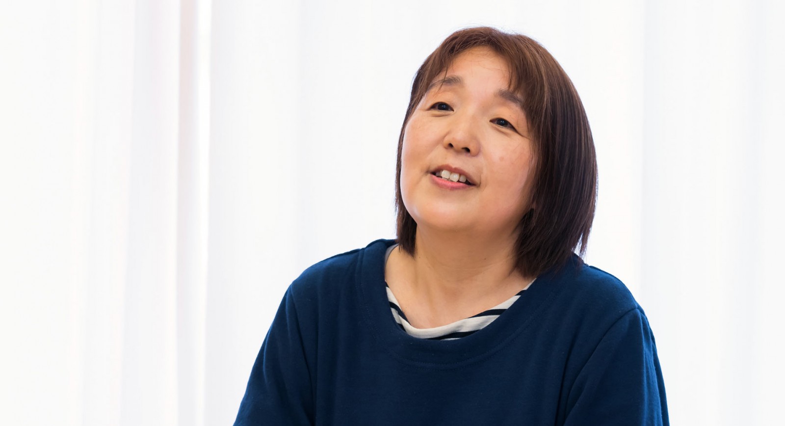 Chiharu Otsuki, a teacher at Nakajima Nursery School.