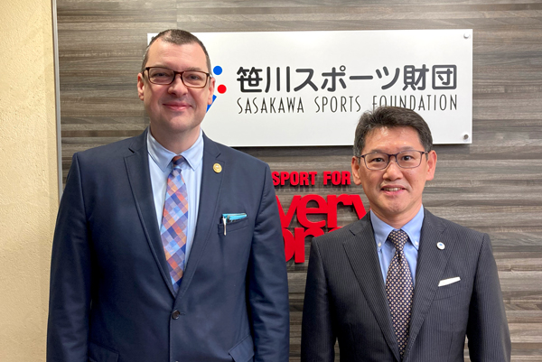 Courtesy call by H.E. Dr. Ovidiu-Alexandru RAETCHI, Ambassador Extraordinary and Plenipotentiary of Romania to Japan