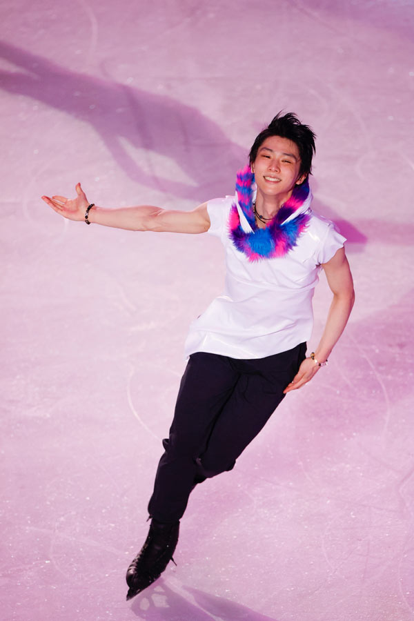 Yuzuru Hanyu performing in Fantasy on Ice 2022 in Makuhari, Chiba.