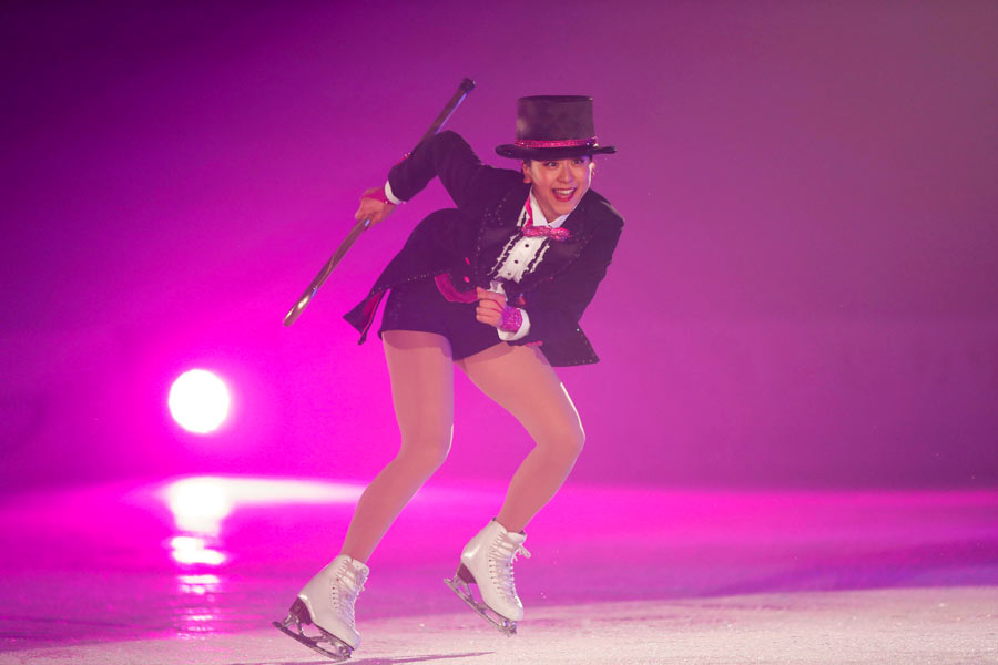 Mao Asada during her 2018 Thanks Tour in Niigata.