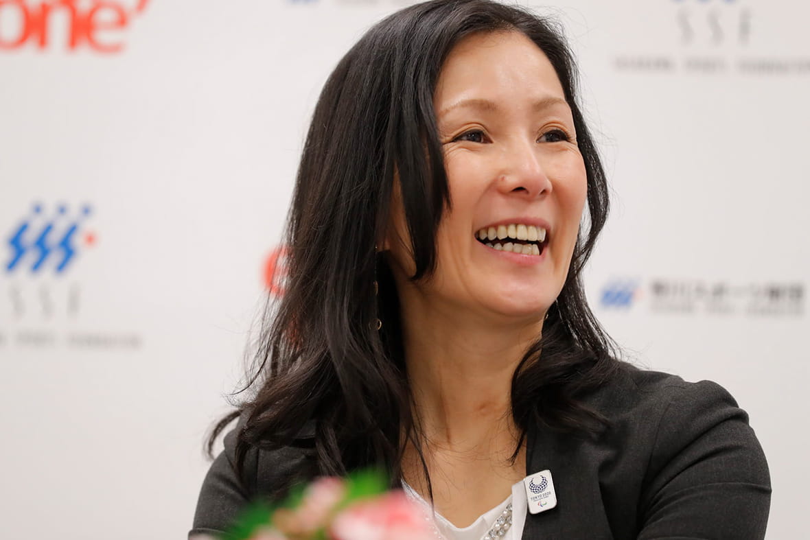 Miki Matheson actively promotes Paralympic education in countries around the world and is serving as the deputy chef de mission of the Japanese delegation at Tokyo 2020. ©Photo Kishimoto
