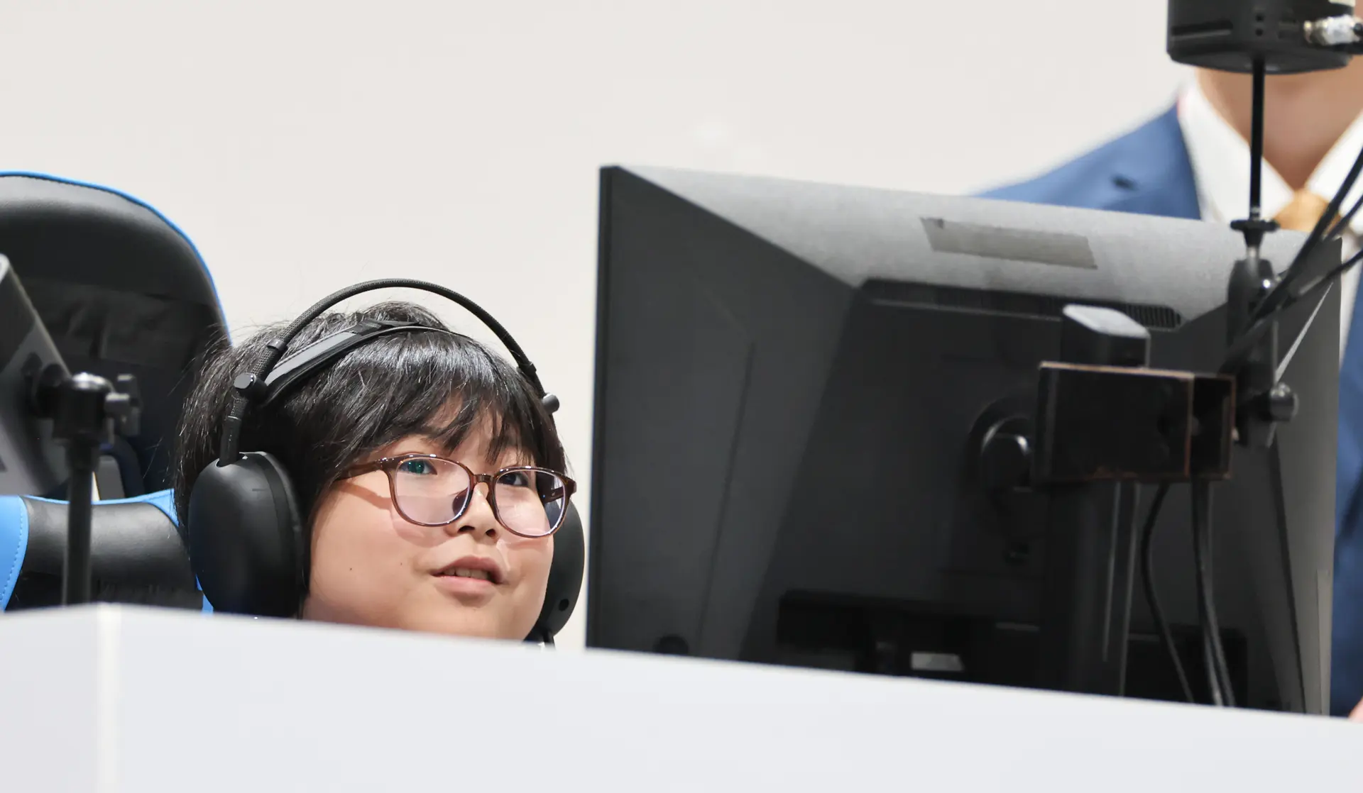 第20回アジア競技大会。eスポーツ ぷよぷよ競技で金メダルを獲得した栗原悠輝 （写真：三船貴光/フォート・キシモト）