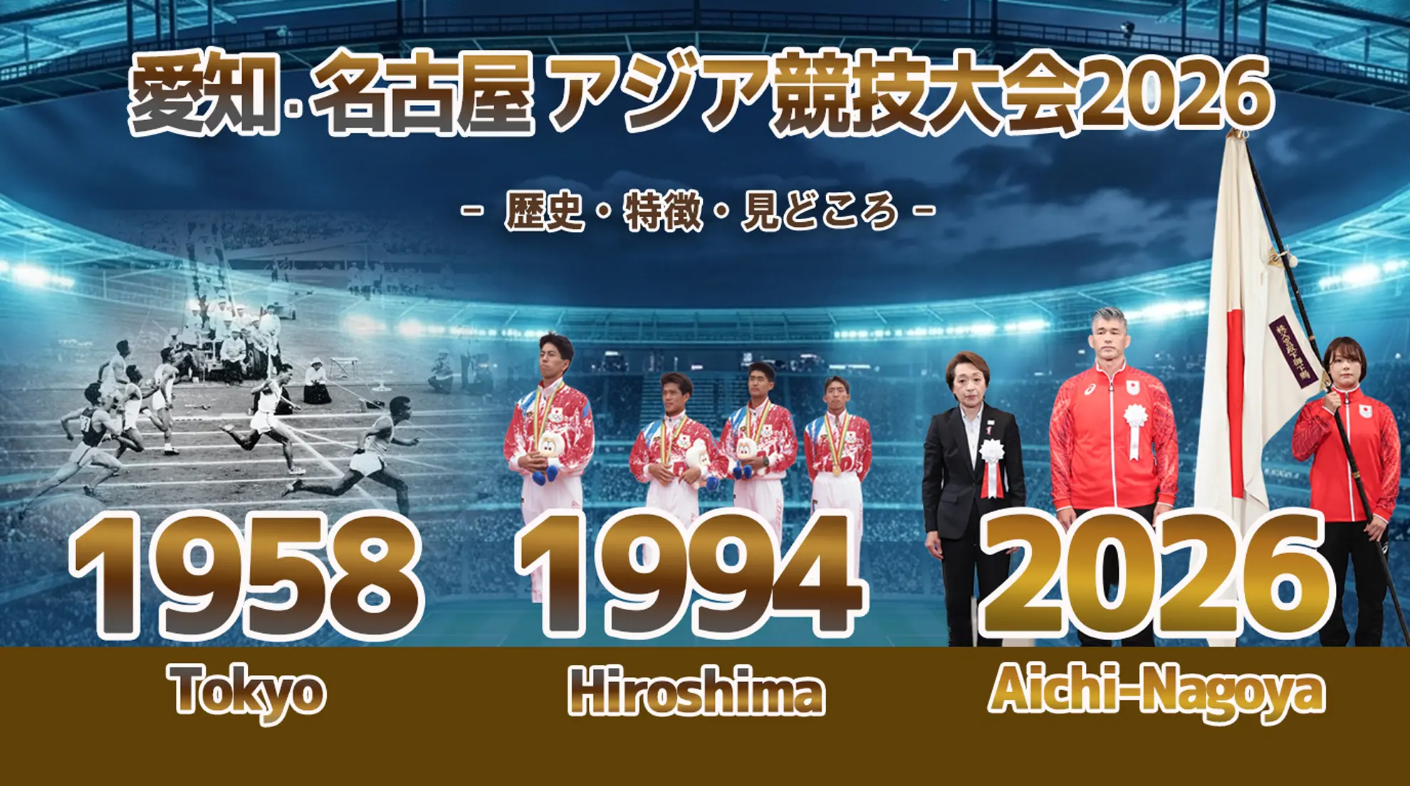 愛知・名古屋アジア競技大会2026 -歴史・特徴・見どころ-