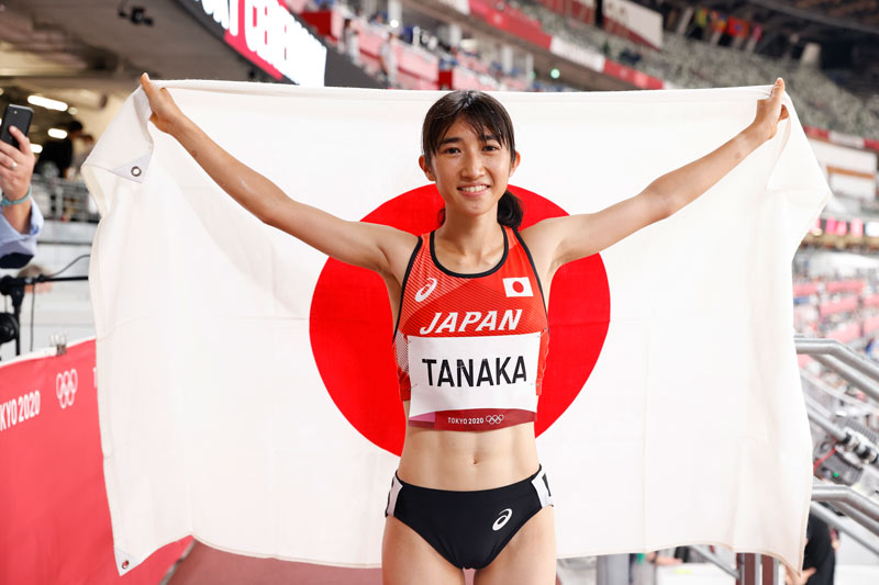 東京2020オリンピック女子1500m決勝。８位に入賞した田中