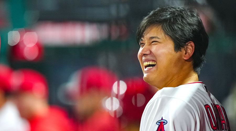 WBC日本代表の優勝に大きく貢献しMVPを獲得。MLBア・リーグではアジア出身選手としては初のホームラン王、そして史上初の満票で2回目のMVPを獲得した大谷翔平。写真:スポニチ/アフロ