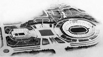 1940年東京オリンピックの駒沢競技場建設予想図