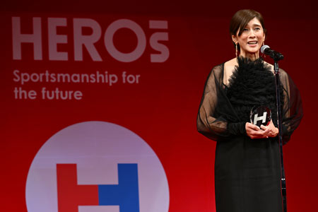 HEROs AWARDアスリート部門 益子直美（バレーボール）