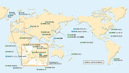 パラリンピック開催地一 覧 地図