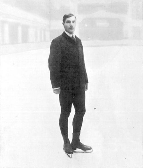 1908年ロンドン・オリンピックのフィギュアスケート男子シングルで優勝したサルコウ