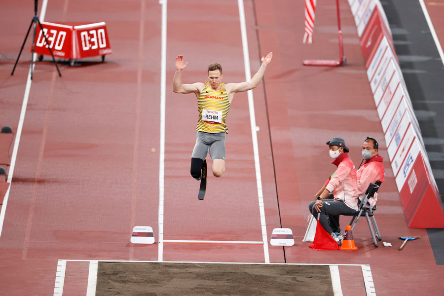 東京2020 パラリンピック男子走幅跳T64 で優勝したマルクス・レーム（ドイツ）