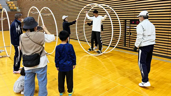 ニュースポーツ体験（ラート）