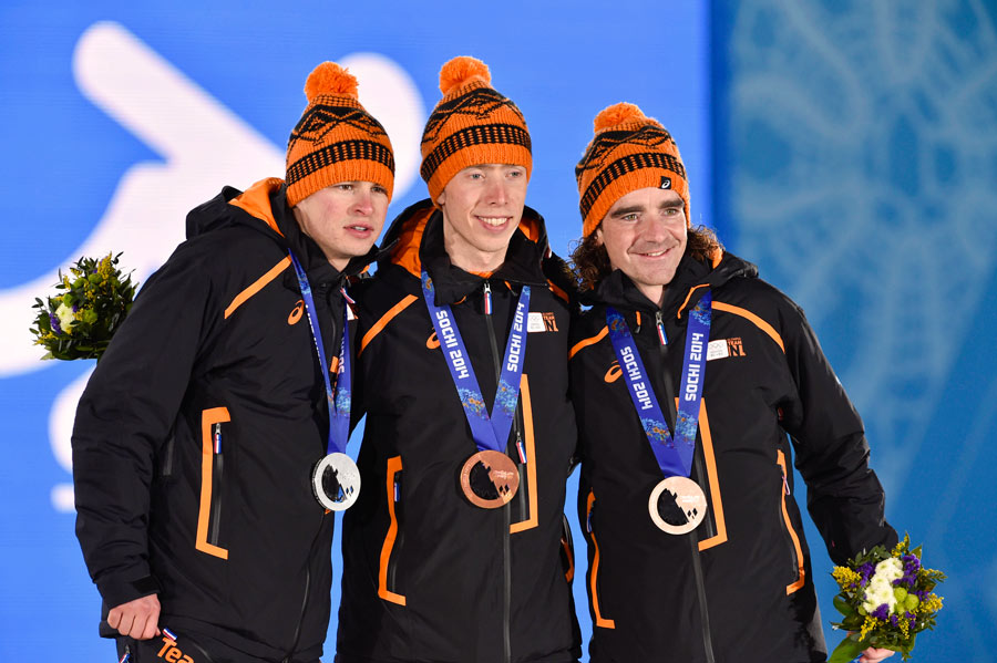 2014年ソチ大会スピードスケート男子10000m でメダルを独占したオランダ