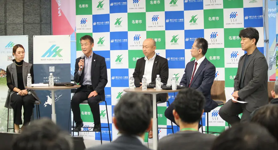 左から滝田氏、阿部氏、木村氏、澁谷、松澤氏