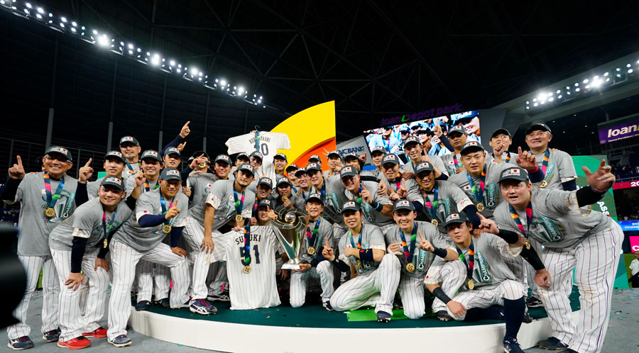 2023 WBC。日本が3大会ぶりに優勝。（写真：AP/アフロ）