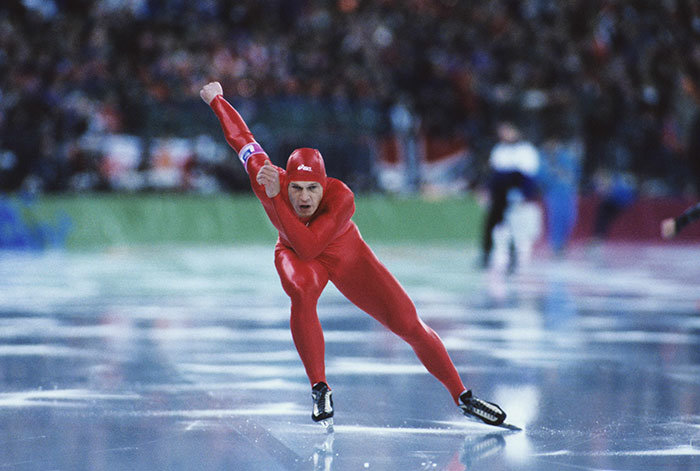 1994年リレハンメル大会スピードスケート男子5000mで世界記録を更新したヨハン・オラフ・コス