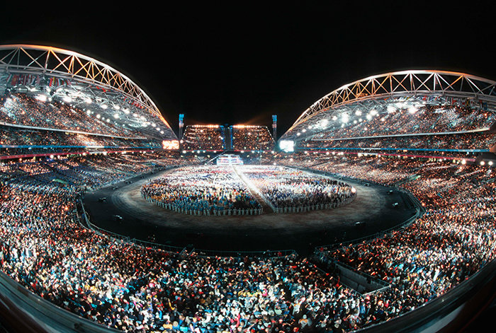 約半世紀ぶりに南半球で開催されたシドニーオリンピックの開会式（2000年）