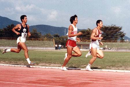 大学院1年・日本陸上競技選手権十種競技優勝（1982年9月）