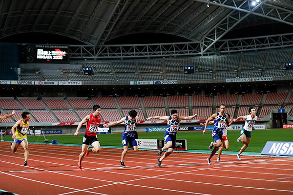 日本陸上競技選手権2020　男子100m決勝（2020年10月）