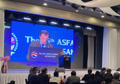 Dr. Wan-shik Hong ASFAAコングレス組織委員会会長の開会挨拶