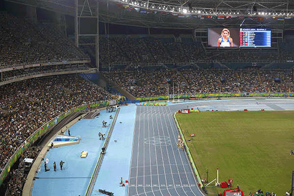 リオデジャネイロオリンピックの陸上競技場
