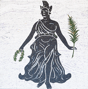国立霞ヶ丘競技場の上部に飾られていた「栄光（勝利の女神ニケ）」