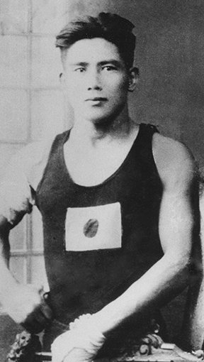 1924年パリ大会のレスリングで銅メダルを獲得した 内藤克俊