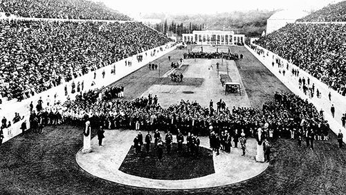 1896年オリンピック第1回アテネ大会の開会式