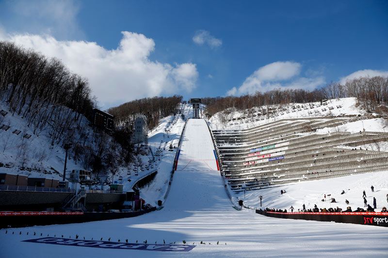 札幌大倉山ジャンプ競技場。2030年冬季大会が札幌で開催されれば、ジャンプ会場として使用される予定