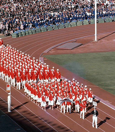 1964年東京オリンピック、日本選手団の入場