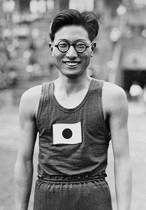 1932年ロサンゼルスオリンピックで銅メダルを獲得した大島