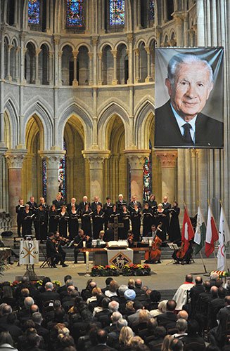 2010年にスイスのローザンヌで行われたファン・アントニオ・サマランチ氏追悼式 